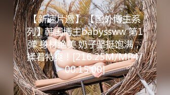 【新速片遞】 【国外博主系列】韩国博主babyssww 第1弹 身材绝美 奶子坚挺饱满，揉着特爽！[216.25M/MP4/00:15:00]